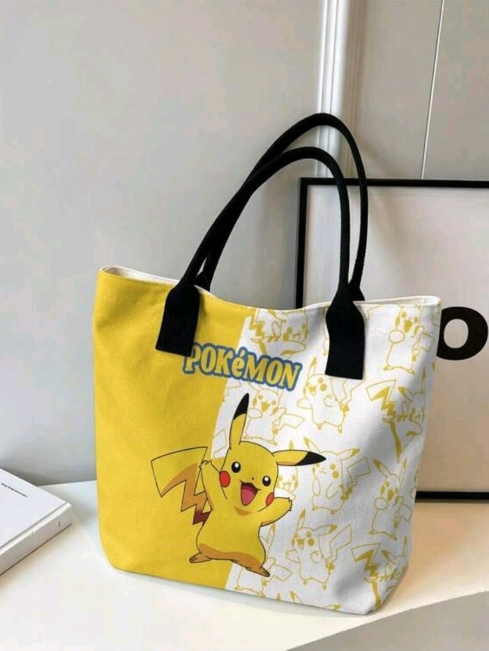 Pokémon Pikachu Yellow & White Tote Bag